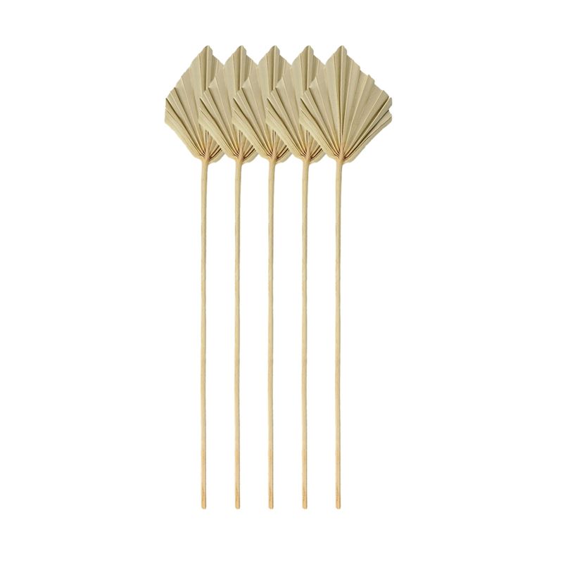 Palm Leaf Dried - A67P-ボホ ドライパームスピア 小さな天然乾燥パームファンの葉の装飾品