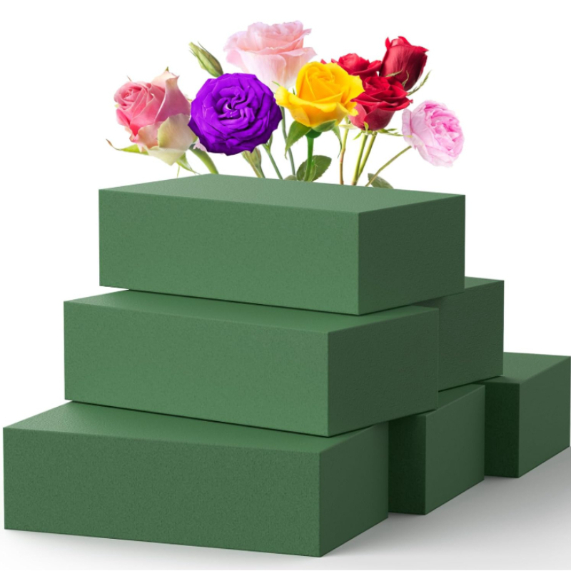 Floral Foam Oasis - 1/3/6個入り ウェットフローラルフォームブロック 生花/造花用 アレンジメント装飾 ホームウェディングパーティー ホリデーデコレーション