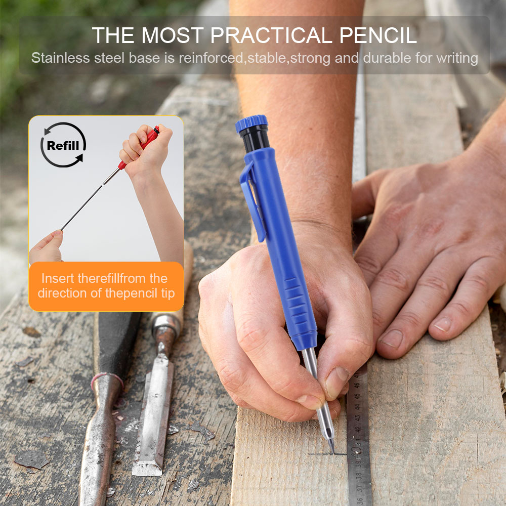 ソリッド大工鉛筆セット木工ツールシャープペンシル 3 色リフ - Staedtler Pencil Lumocolor のレビューと価格