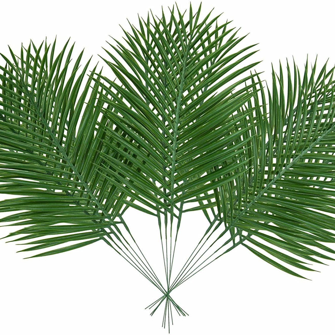 5 個ゴールデン人工ヤシの葉偽熱帯植物造花屋内屋外ホーム D - Palm Leaf Dried のレビューと価格