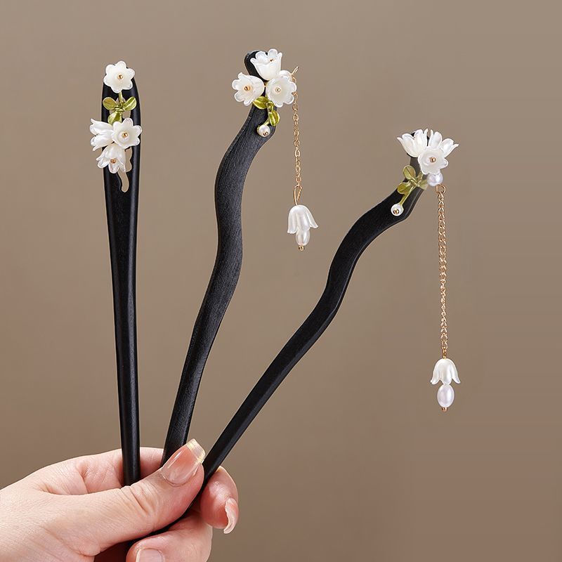 木製フラワーヘアピンヴィンテージ Convallaria M - Supply Florist のレビューと価格