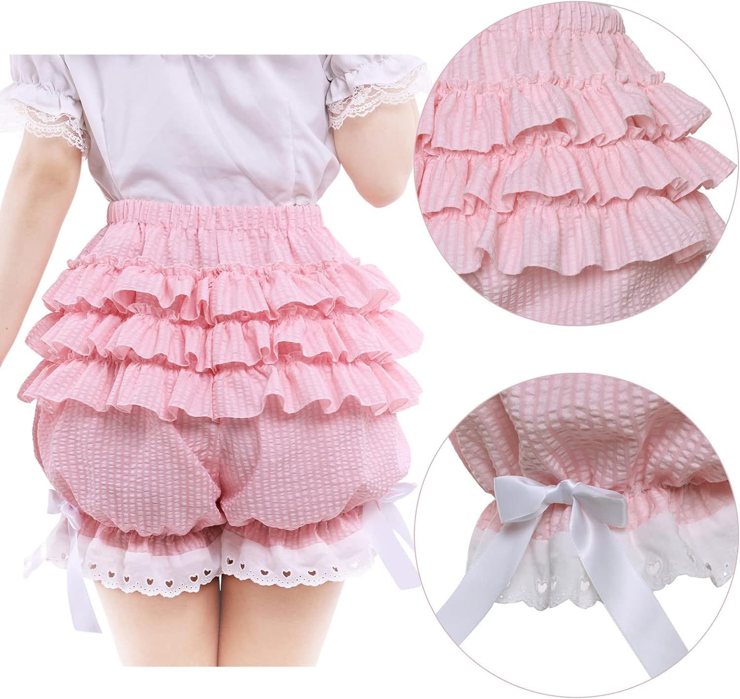 ロリータパンツ 可愛いストラップ リボン結び レース 花柄  - Supply Florist のレビューと価格