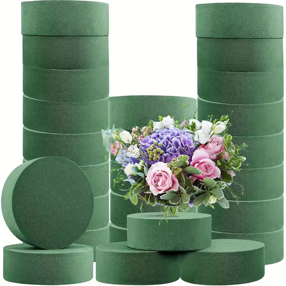6個入り グリーン フローラルフォーム 丸型 フローラルフォ - Floral Foam Oasis のレビューと価格