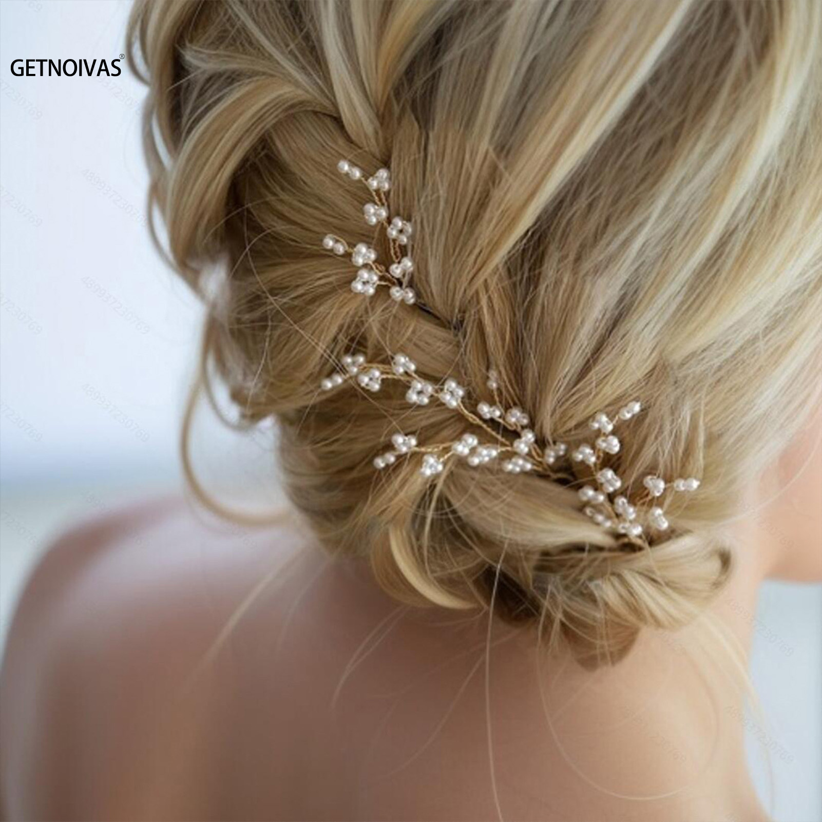 3 個の結婚式の U 字型ヘアクリップブライダルヘッドピース - Supply Florist のレビューと価格