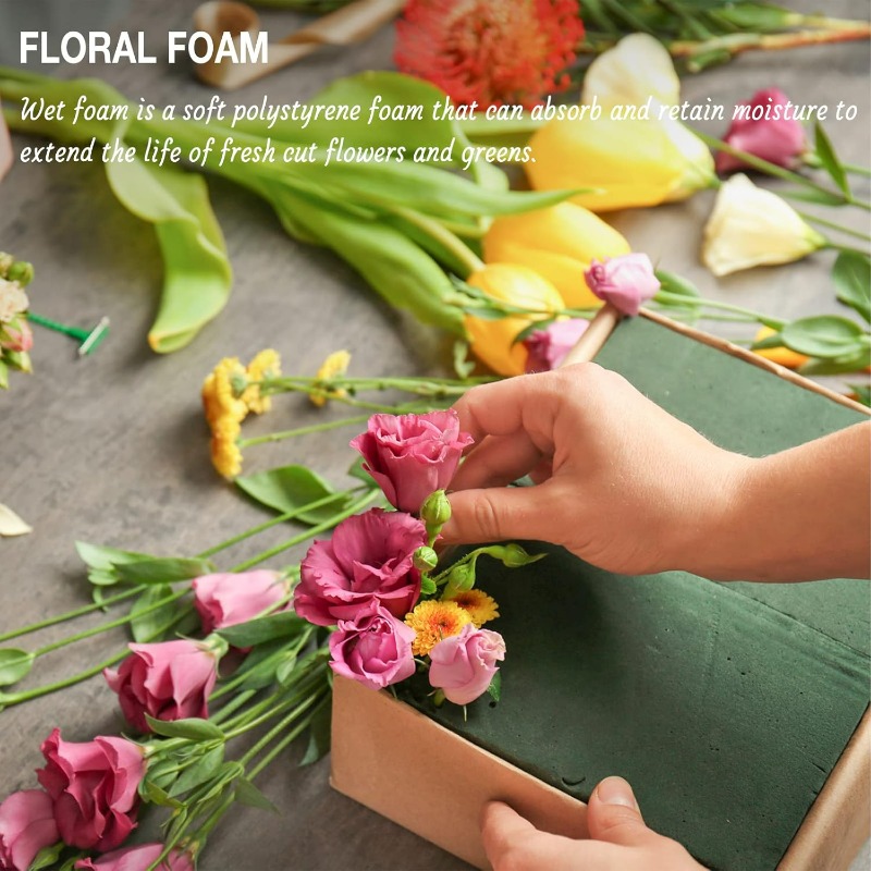 グリーンフローラルフォームブロックDIYフラワーアレンジメン - Floral Foam Oasis のレビューと価格