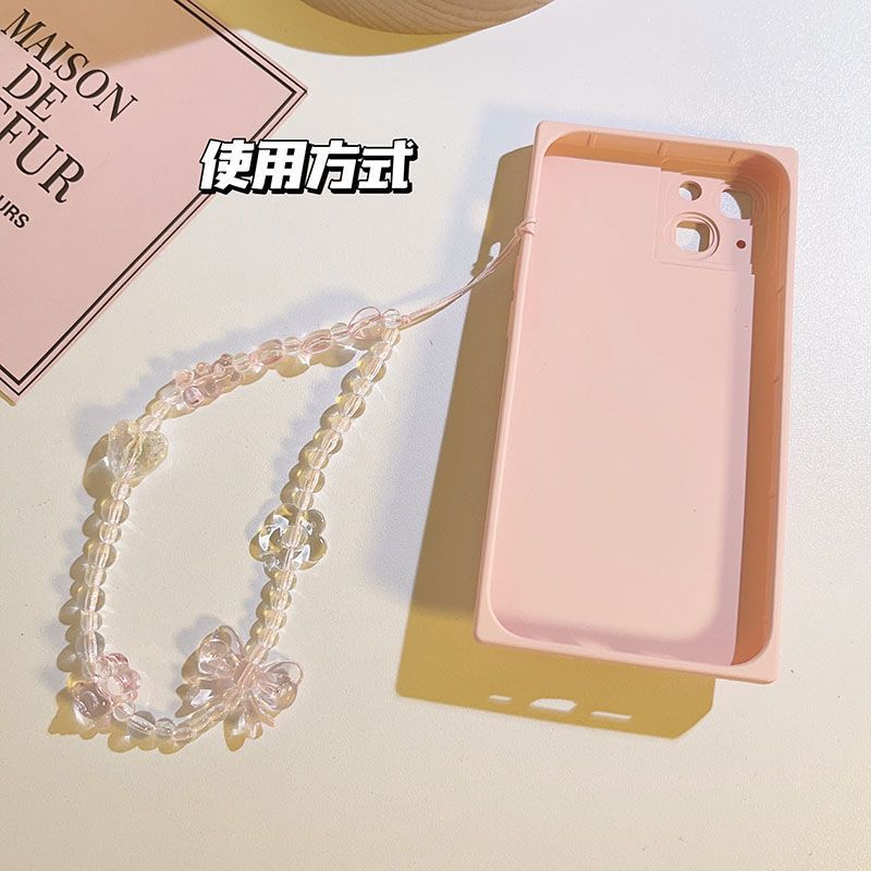 携帯電話ストラップキーホルダー女性女の子韓国ピンククマ蝶花電 - Supply Florist のレビューと価格