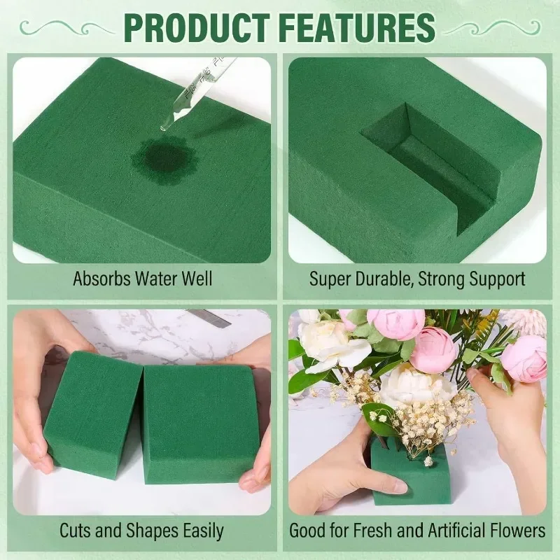 フローラルフォームブロック DIYフラワーアレンジメントスポ - Floral Foam Oasis のレビューと価格
