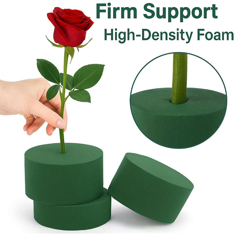 グリーンラウンドフローラルフォームブロック DIY 生花造花 - Floral Foam Oasis のレビューと価格